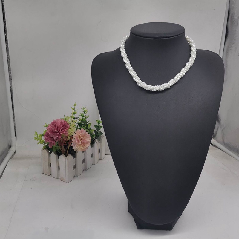 Kalung Mutiara Multilayer Gaya Perancis