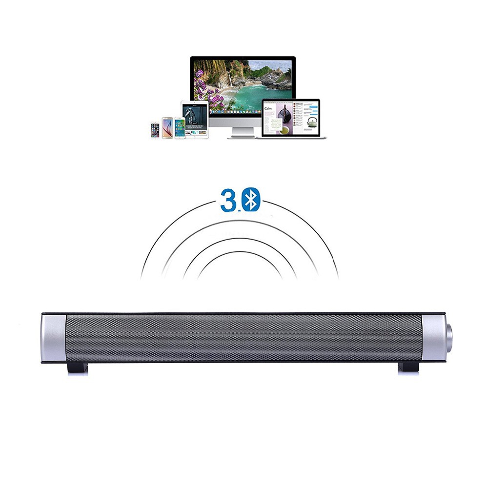 Portable Bluetooth Soundbar Home Theater with Remote Control - LP-08