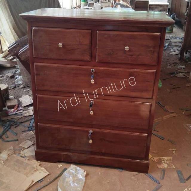 Nakas lemari kecil almari pendek kayu jati meubel jepara