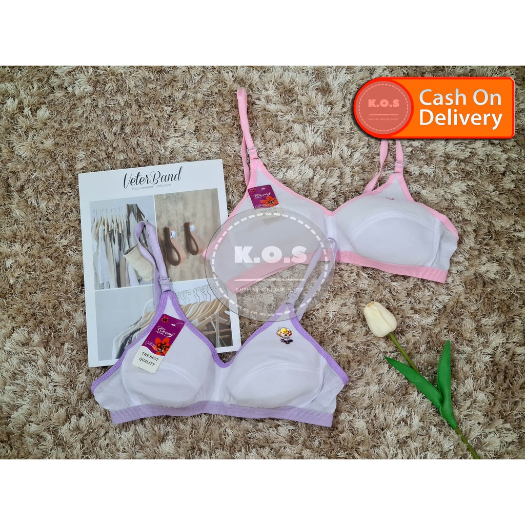 Sportbra bh bra remaja tanpa busa size 34-38