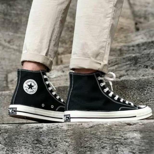 Móvil académico Intención Jual Converse 70s black egret original | Shopee Indonesia