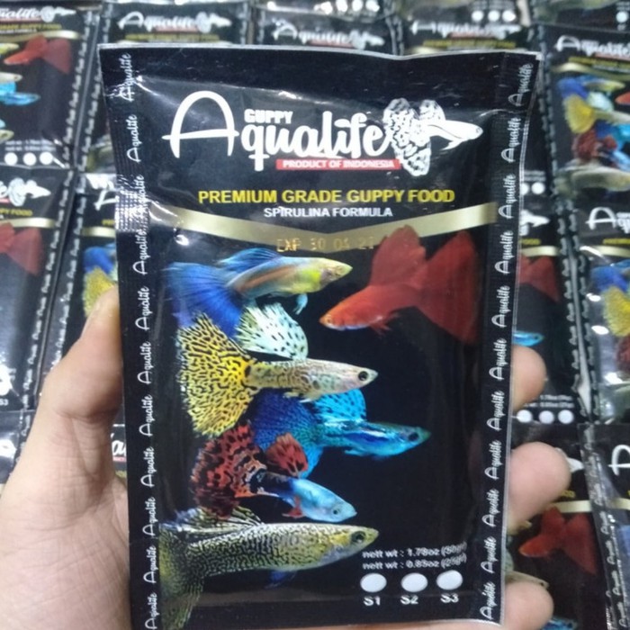 Aqualife Guppy S2 / pelet Guppy / pelet Aqualife guppy food ikan hias