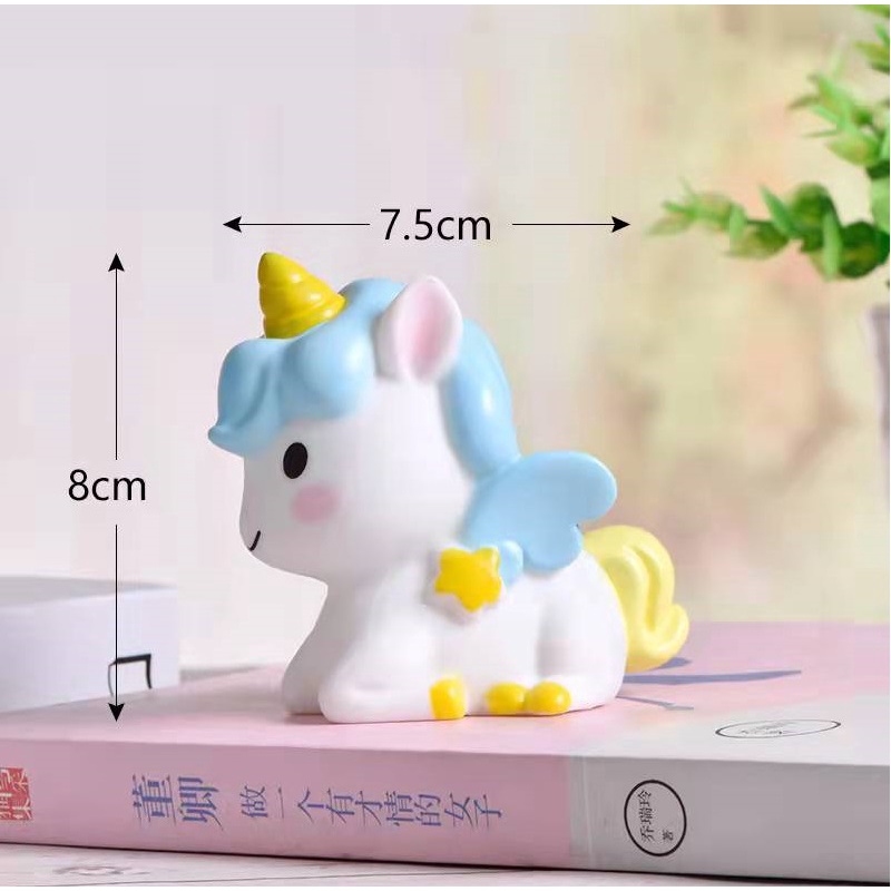 Cake Topper Toper Hiasan Kue Miniatur Ultah Unicorn My little Pony