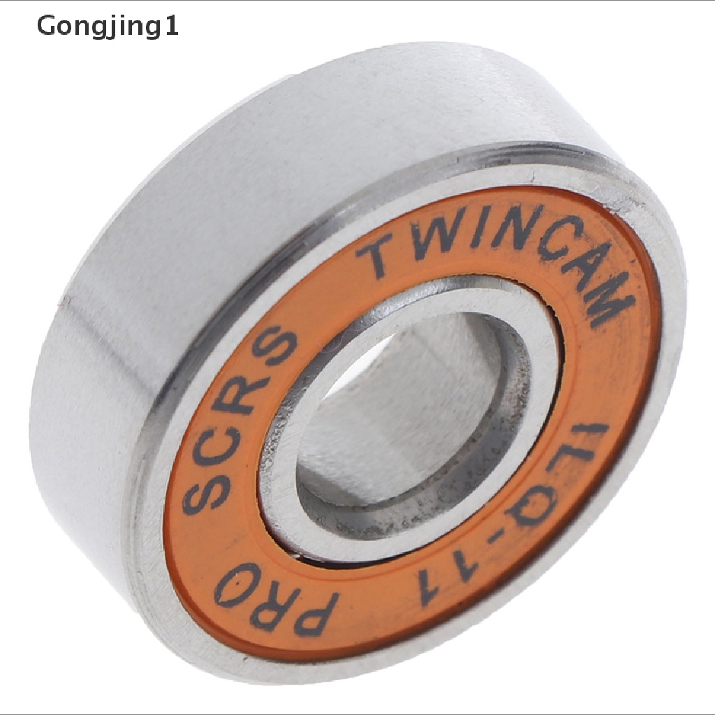 Gongjing1 10pcs Bearing Bahan Stainless Steel Untuk Roda Skateboard / Skuter / Roller Skate