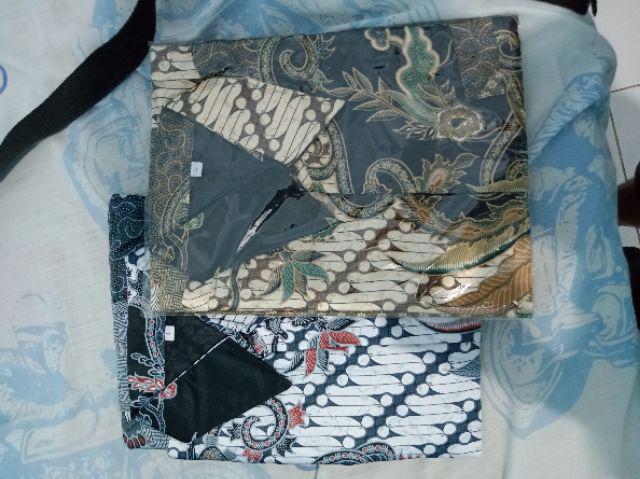 Kemeja Batik Semi Sutra Silky Premium Super Berfuring Lengan Pendek M L Xl Xxl Fashion Pria Exclusif