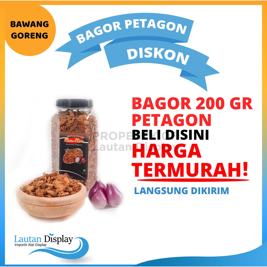 

Bawang Goreng Brebes 200 Gram Toples, Brambang Goreng Sumenep 200 Gr