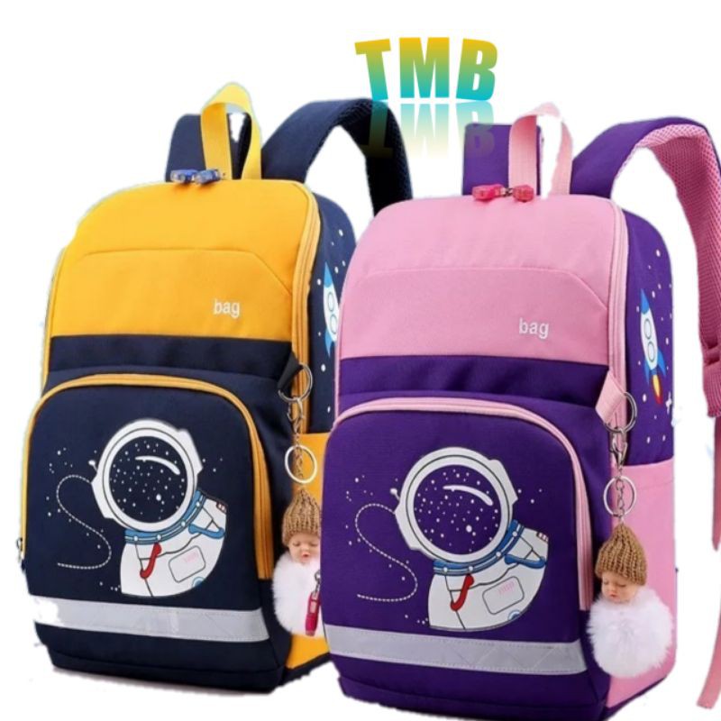 Tas Ransel anak sekolah pria wanita Astronot Tas anak sekolah SD karakter Tas astronot