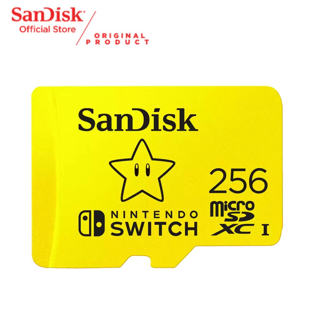 Sandisk MicroSDXC Card U3 For NINTENDO SWITCH - 256GB (4K