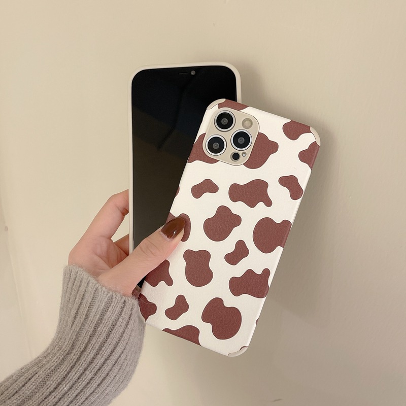 Fashion！Cow &amp; Zebra Pattern Soft Case iP iPhone 6 6S 7 8 + Plus XS XR 11 12 13 Pro Max Brown Casing Xiaomi Redmi 9T Note 7 8 Pro