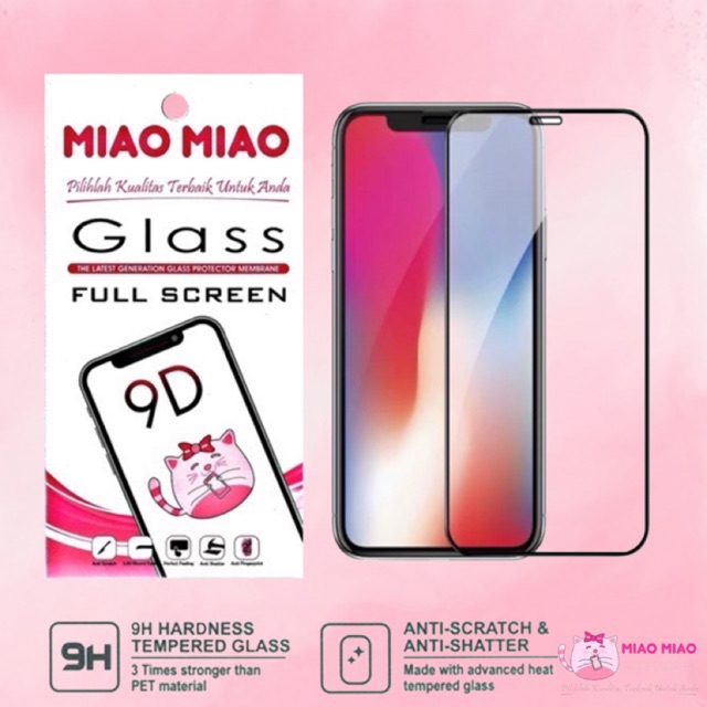 TEMPERED GLASS 5D 9D 11D 21D MERK MIAO MIAO SAMSUNG XIAOMI