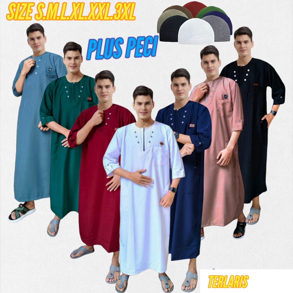 AT-THOHIR /JUBAH PRIA REMAJA DAN DEWASA/GAMIS Pria PREMIUM TERLARIS