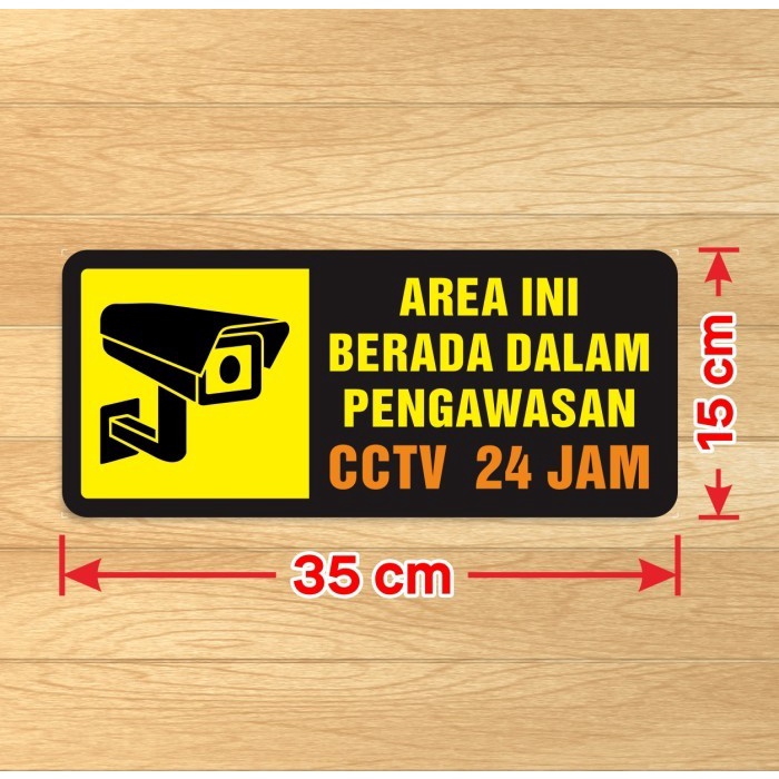 

Sticker Marka Sign Area ini berada dalam pengawasan CCTV 24 Jam 15 x 35 cm