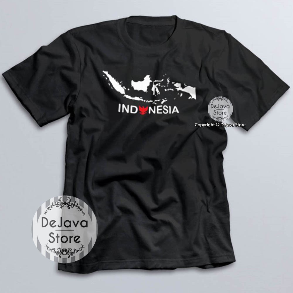 Kaos Cinta INDONESIA Timnas Suporter Bola | 354-HITAM