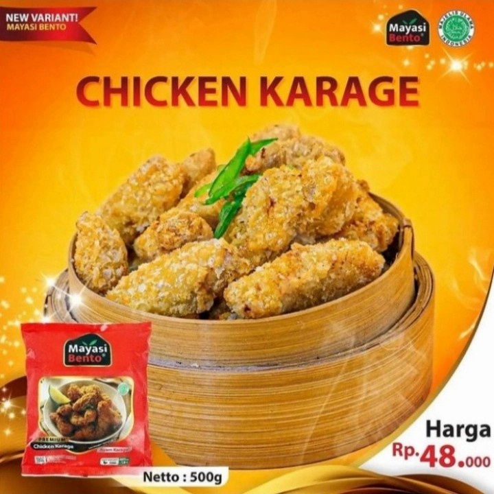 

Chicken Karage by Mayasi Bento Premium Netto 500gr | Bento Family Sehat Chicken Karage Frozen Food