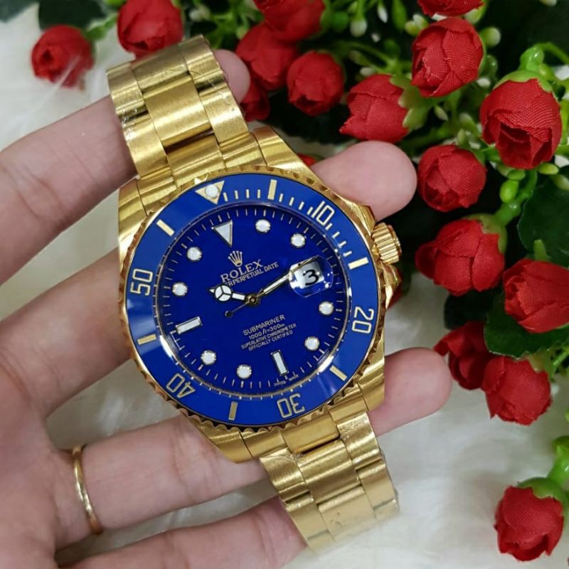 Rolex Submariner Automatic Gold Premium Jam Tangan Pria Murah