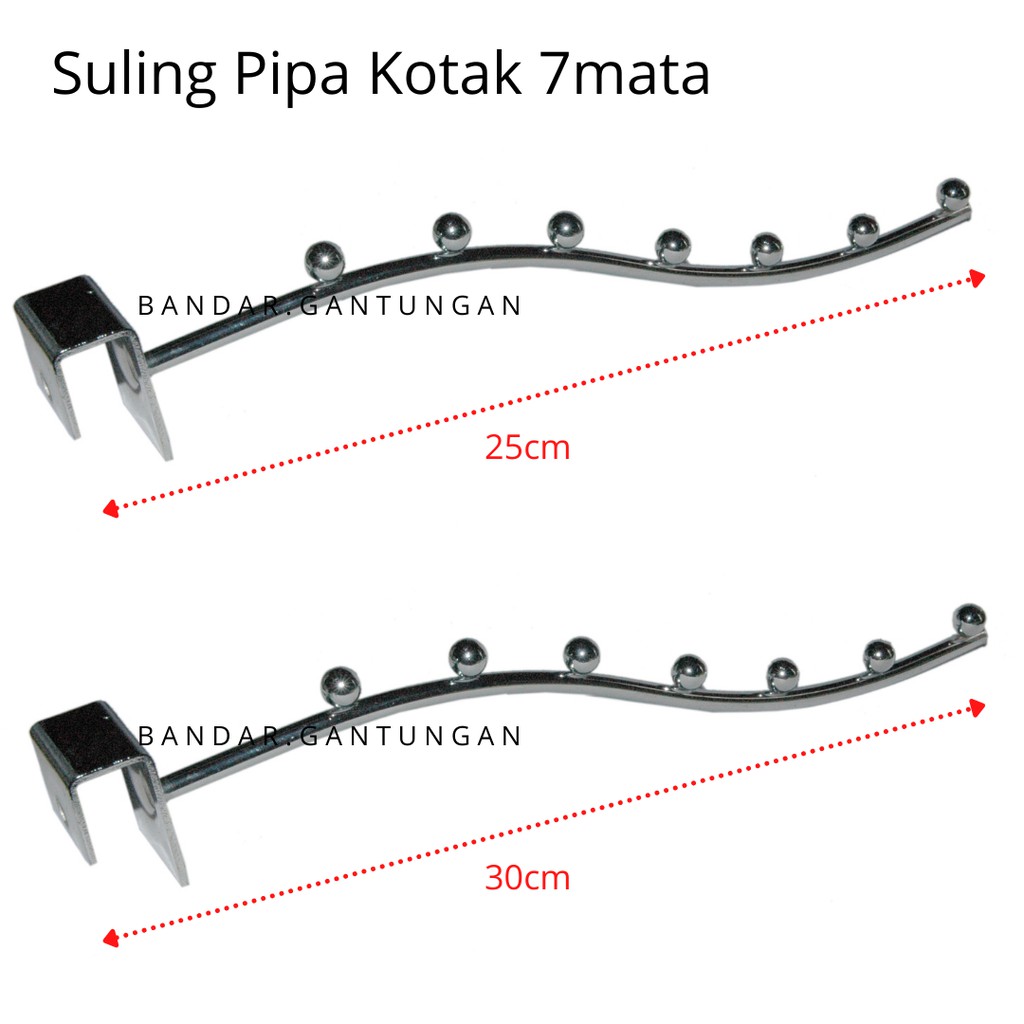 Suling Pipa Kotak Belalai Suling Gantungan Sandal Cantolan Pipa Kotak Hanger Seruling - BH