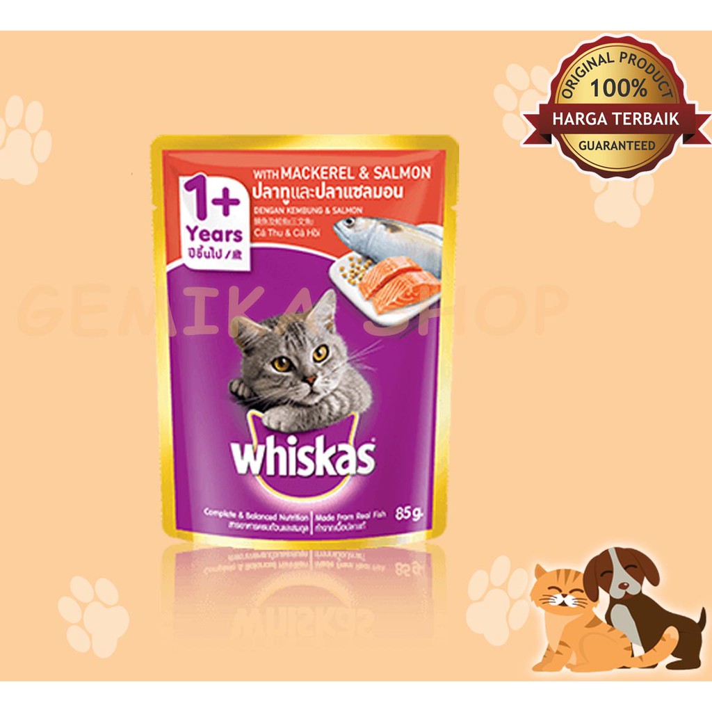 WHISKAS ADULT 85 GR | MAKANAN KUCING | CAT FOOD