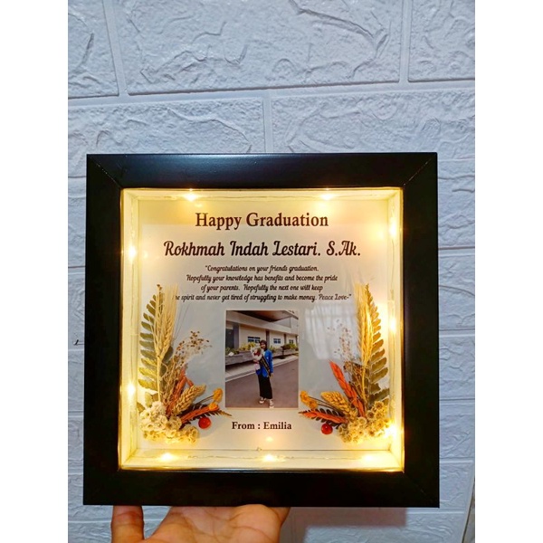 Kado unik ulang tahun cewek cowok kado anniversary wedding bunga kering rustic edelweiss