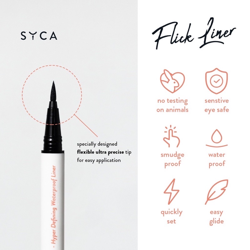 SYCA Flick Liner - Hyper Defining Waterproof Eyeliner ORIGINAL | SYCA eyeliner