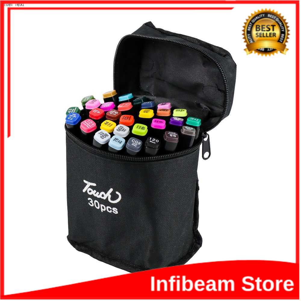 

TOUCH Spidol Dual Side Fine Art Marker 30 Color - T30 / Spidol Dual Side 30 Color Spidol Dual Side Fine Art Marker ISI 30 WARNA Multi Color