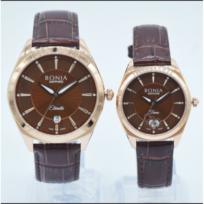 Bonia B10622-1542/B10622-2542 - Jam Tangan Couple Original