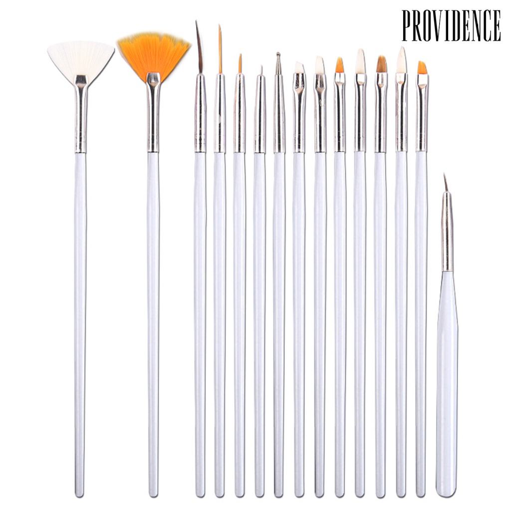 Providence 15Pcs Nail Pen Exquisite Easy to Use Plastic Nail Art Drawing Liner for Salon