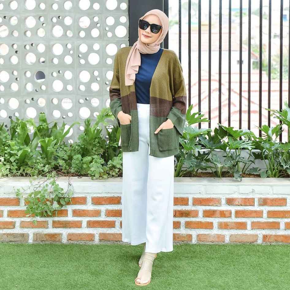 Cardigan Cameroon Outer Rajut Oversize