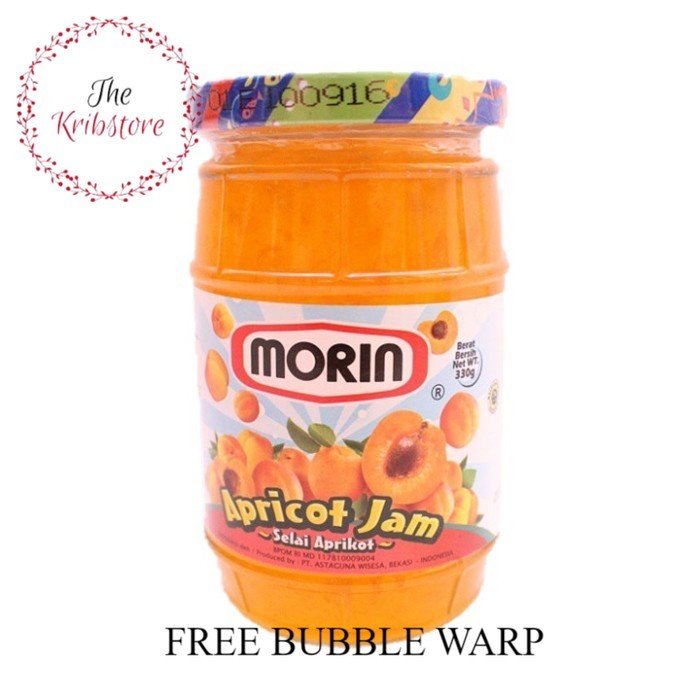 

MORIN Selai Roti Apricot Jam Toples 170 gr