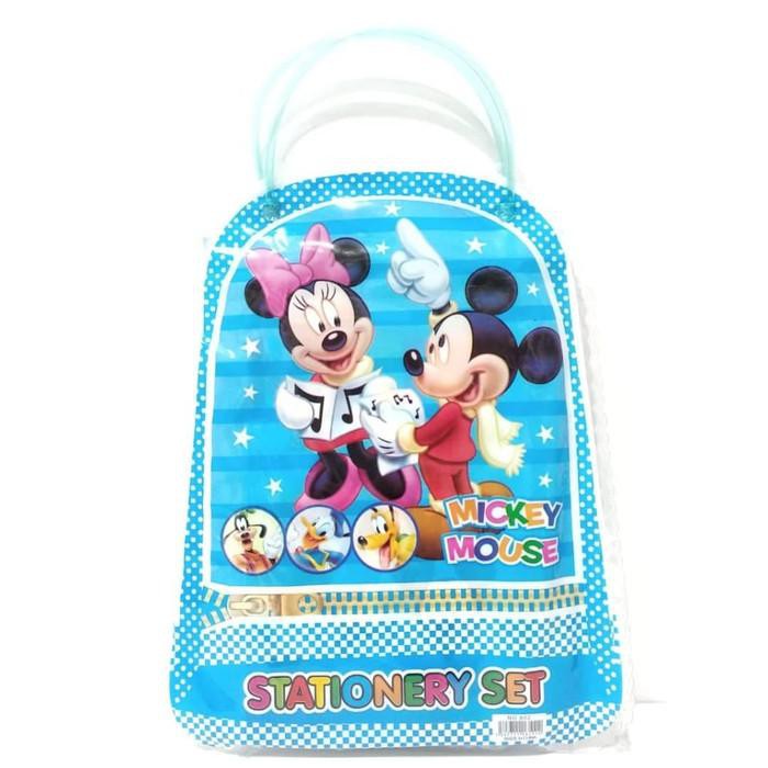 

Unik Stationery Set Tas Kotak Pensil Mickey Mouse Alat Tulis Anak Biru 802 Murah