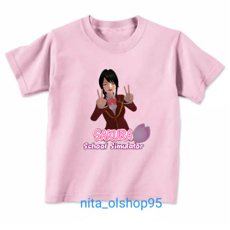 baju anak school simulator kaos anaksakura school simulator karakter terlaris