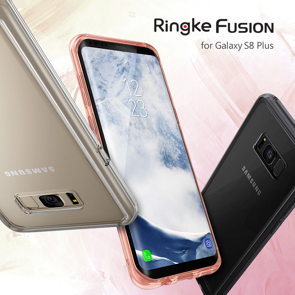 [2Pcs] Ringke Case for Samsung S8 - Air Prism [Ink Black] & Fusion [Smoke Black]