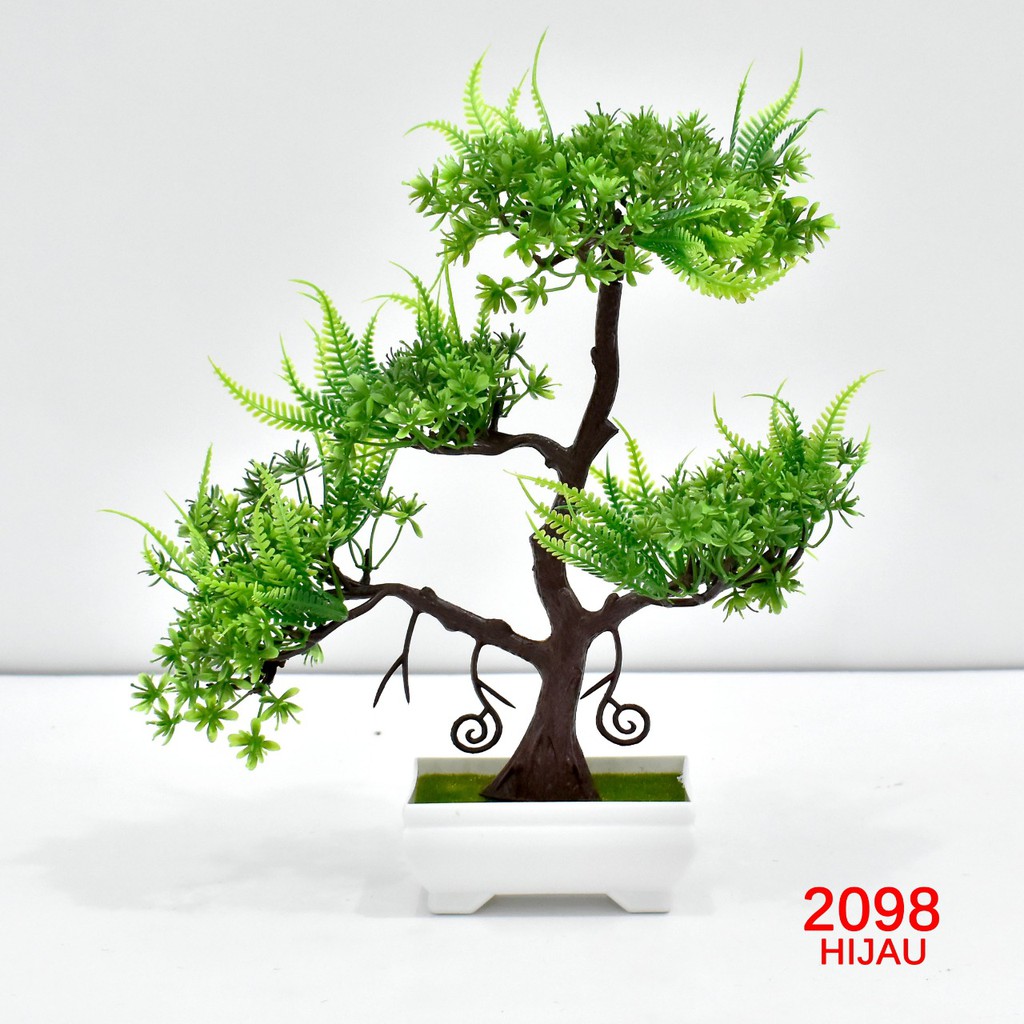 COD / TF11 TANAMAN BUNGA BONGSAI HIAS POT TANAMAN DEKORASI RUMAH BUNGA PLASTIK IMPORT P2098-3