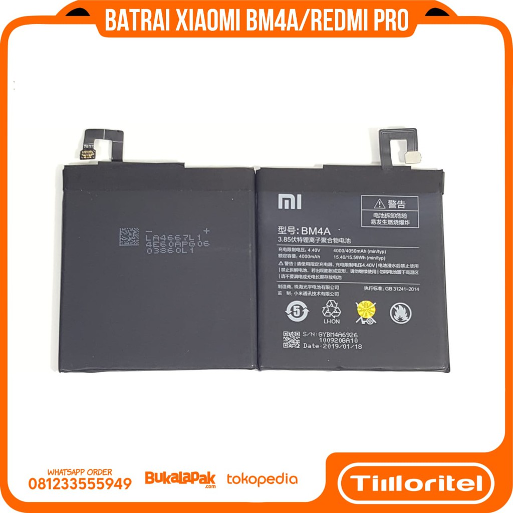 BATRAI XIAOMI BM4A/REDMI PRO ORI