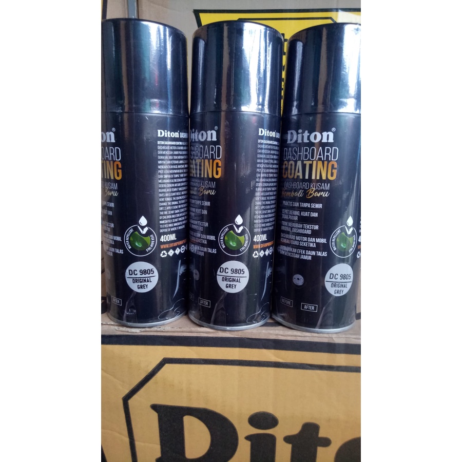 Diton premium dashboard coating original grey 9805 dc 9805 dasboard abu 400ml 400cc