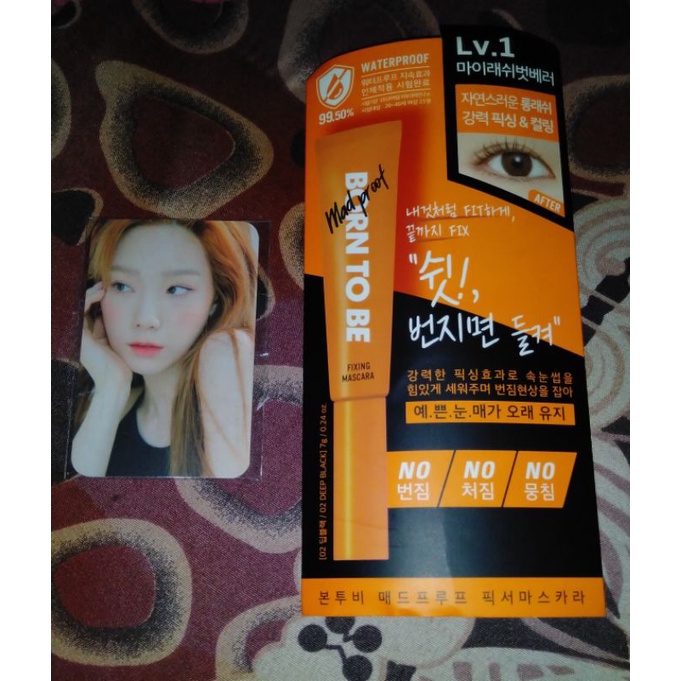 Limited Stock !! Taeyeon 'Born to be' mascara Official original korea with photocard