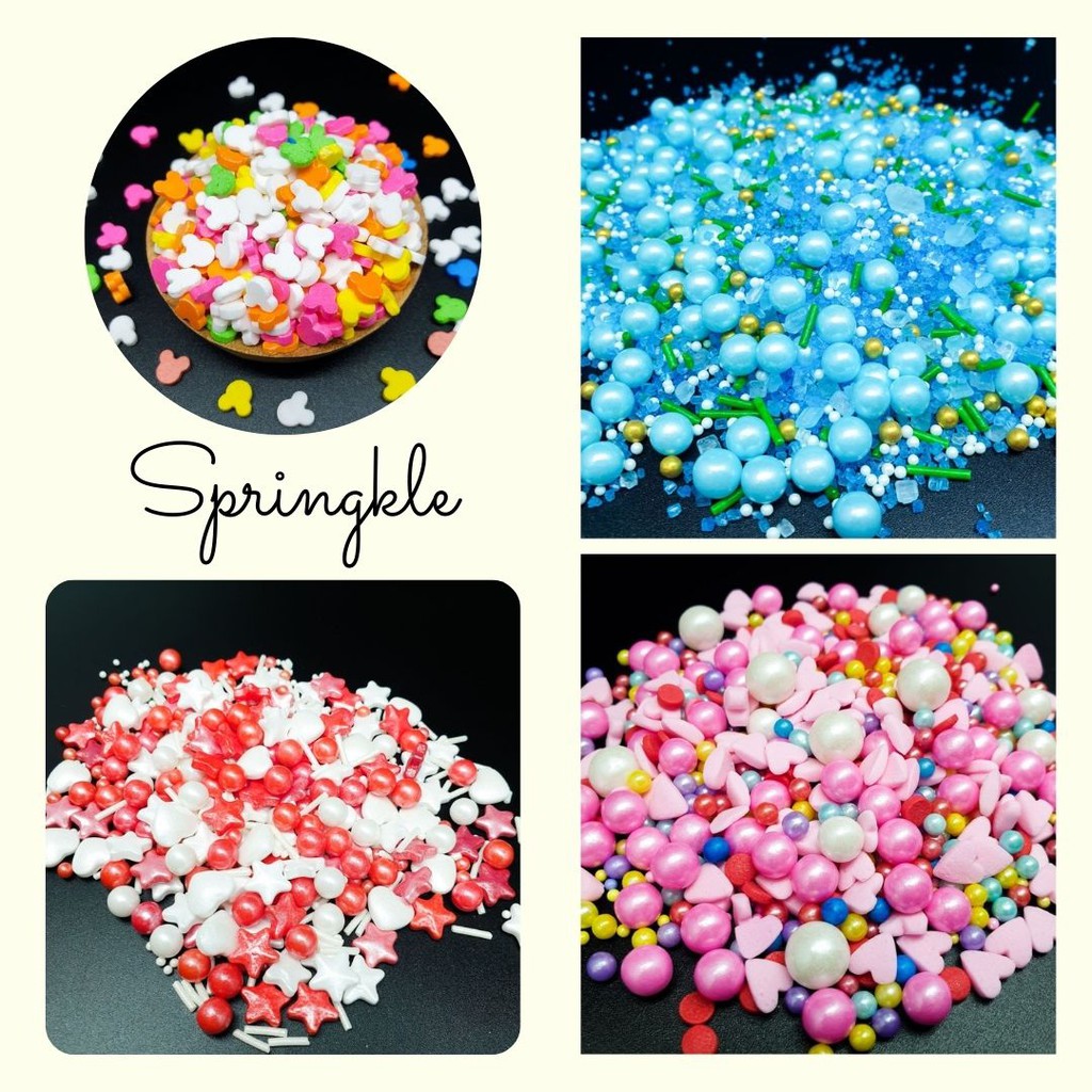 

Sprinkle 50gr / Aneka sprinkle / Sprinkle Mutiara