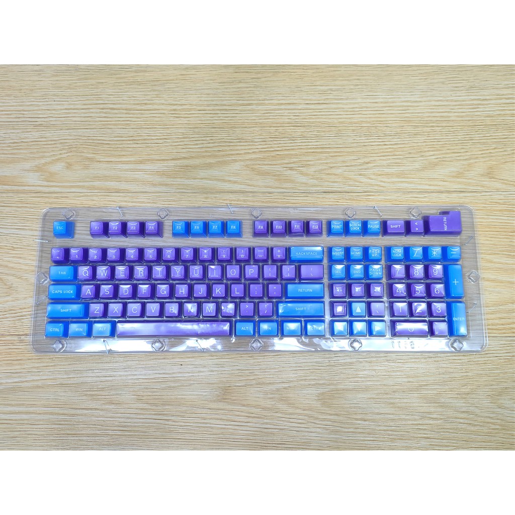 SA KEYCAPS PURPLE BLUE MIX ABS Double Shot ( 112 Keys )