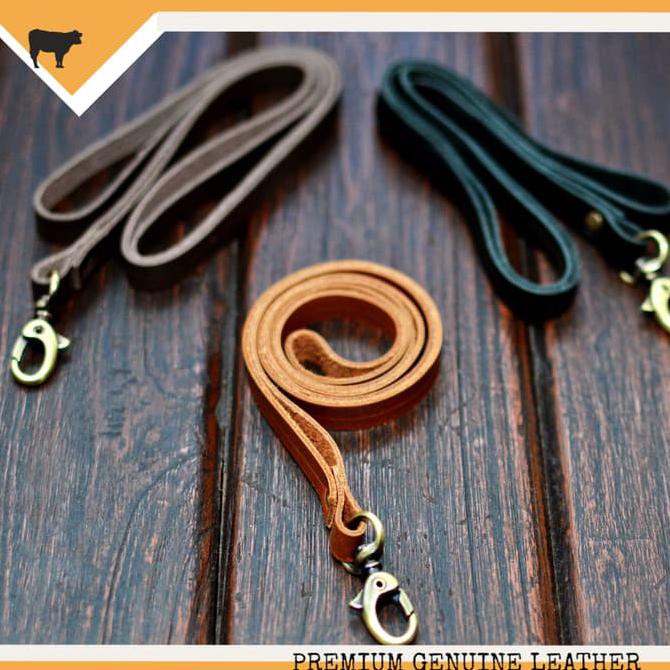 

IBARUl GENUINE LEATHER TALI ID CARD LANYARD NAME TAG GANTUNGAN TALI ID CARD ICLl