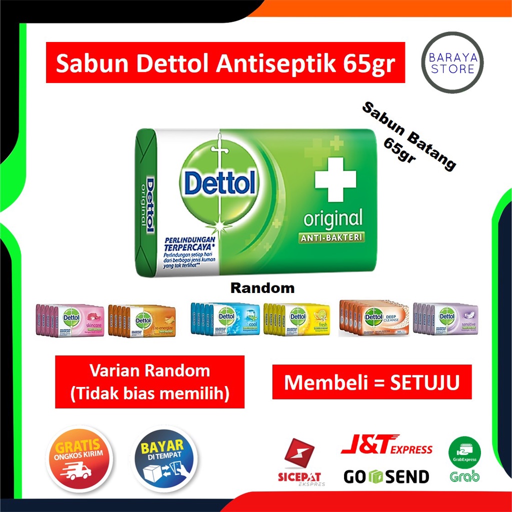 GIFT Sabun Dettol batang Sabun Antiseptik