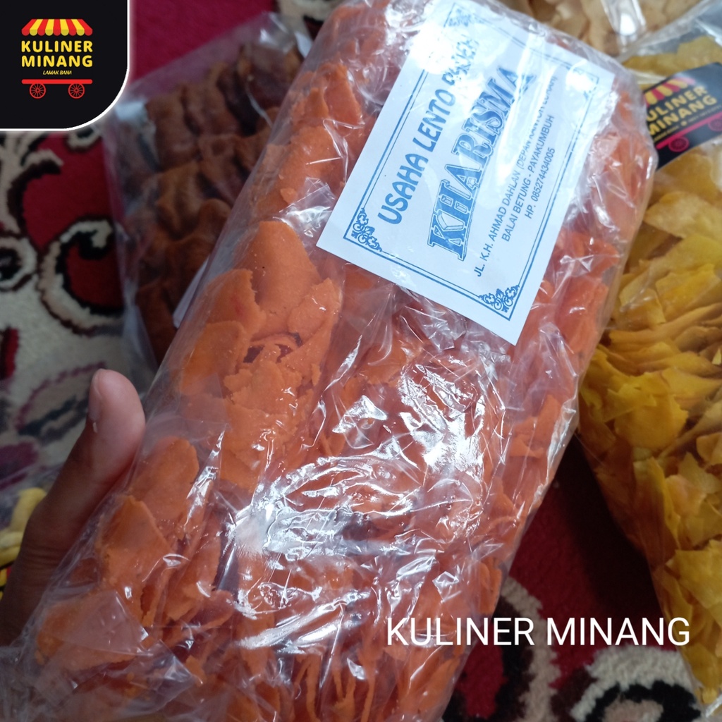 

Kerupuk Lento Padeh 1pack kemasan kecil per Pack Oleh-Oleh Cemilan Makanan Khas Payakumbuh Padang Asli Jajanan Snack Kuliner Minang Kabau AX00