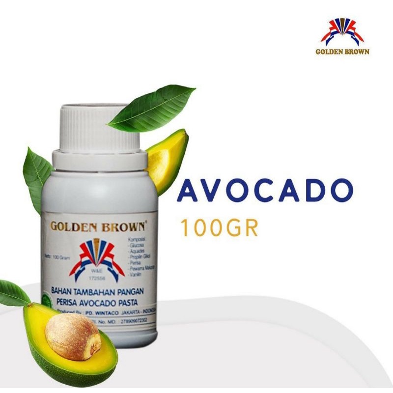 

GOLDEN BROWN AVOCADO PASTA/PERISA 100ML MAKANAN/ROTI/CAKE DLL