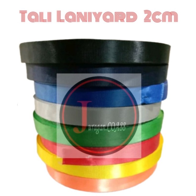 

Tali Id Card/Tali Lanyard Nylon/Id Card Nylon 2cm Per Roll Kwalitas Bahan SUPERR