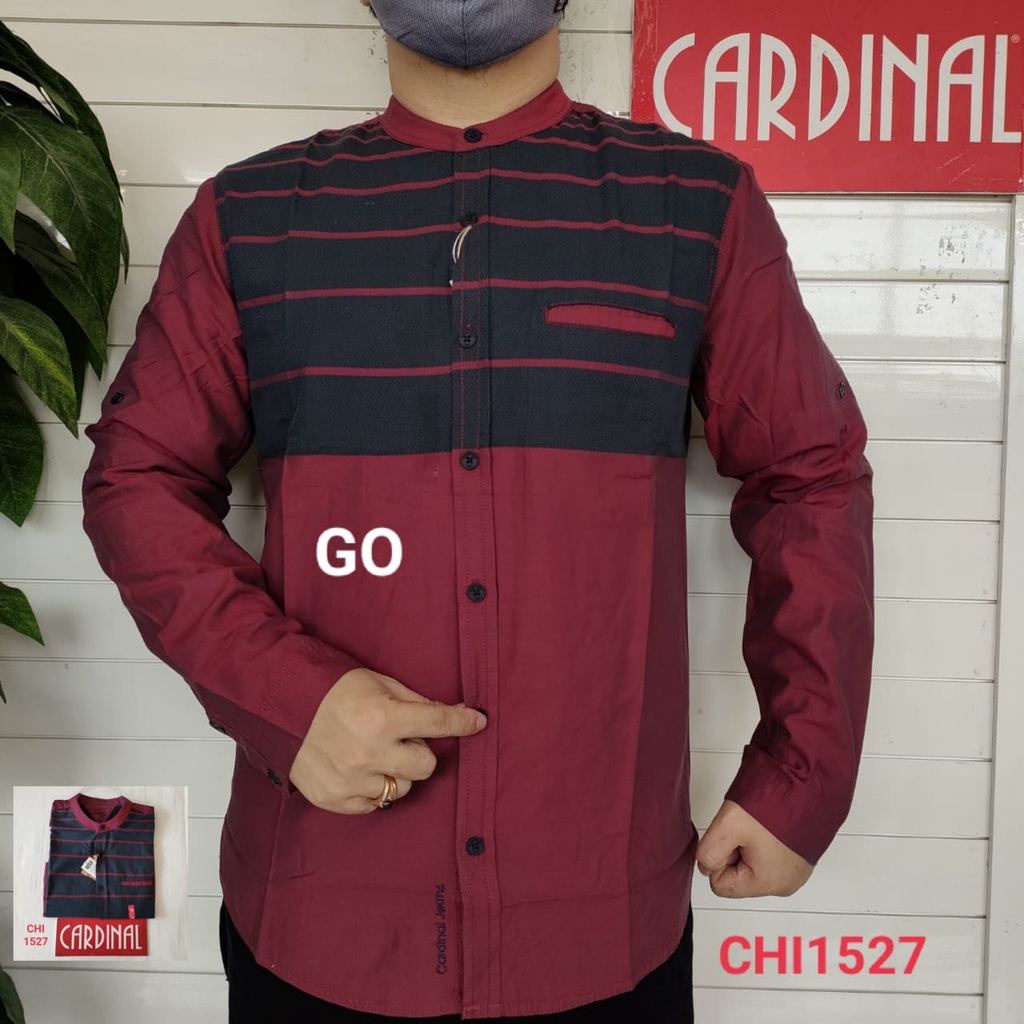 gof KRY CARDINAL KEMEJA KOKO Taqwa Pakaian Pria Atasan Hem Kemeja Baju Muslim Original Lengan Panjang