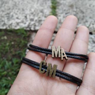  Gelang  Nama  Murah Gelang  tali  Gelang  inisial Couple 