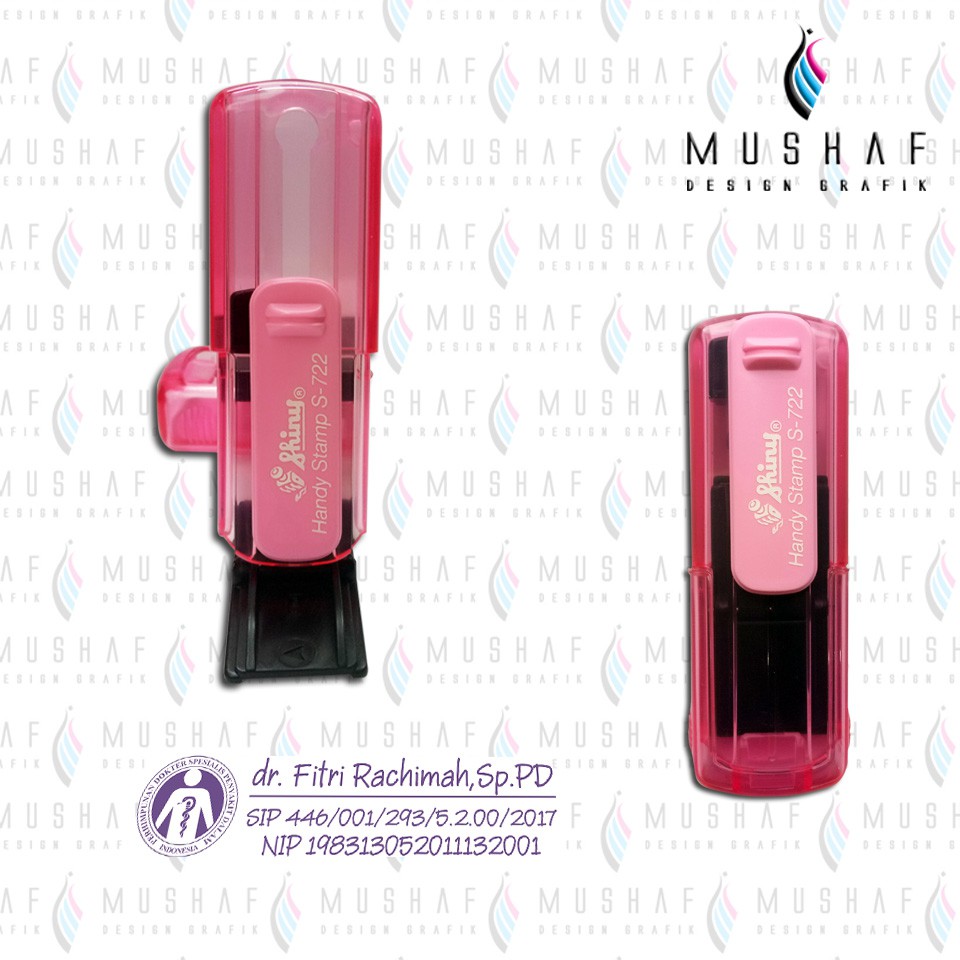 

Stempel Nama Dokter / Stempel Saku Handy Pocket Shiny
