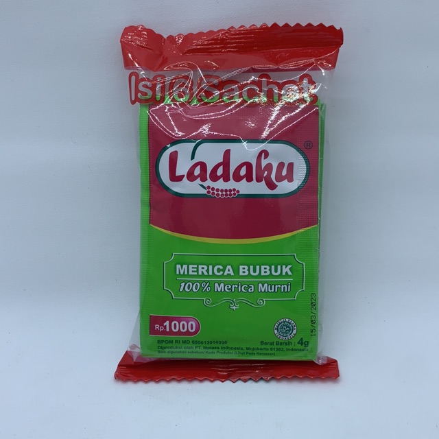 Ladaku Merica Bubuk Sachet Isi 6 X 4gr Shopee Indonesia