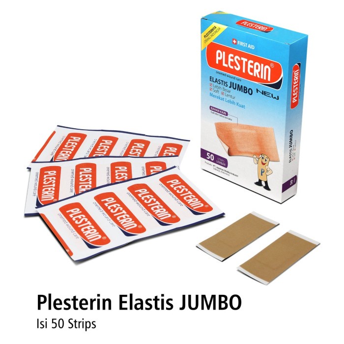 Plesterin First Aid Elastis Jumbo OneMed box isi 50 pcs OJ2