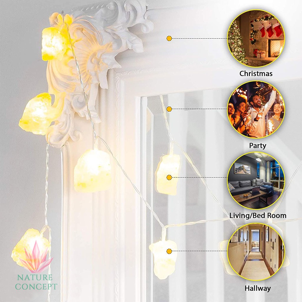 Lampu Batu Kristal Garam Himalaya Himalayan Rock Salt LED Lamp DIY