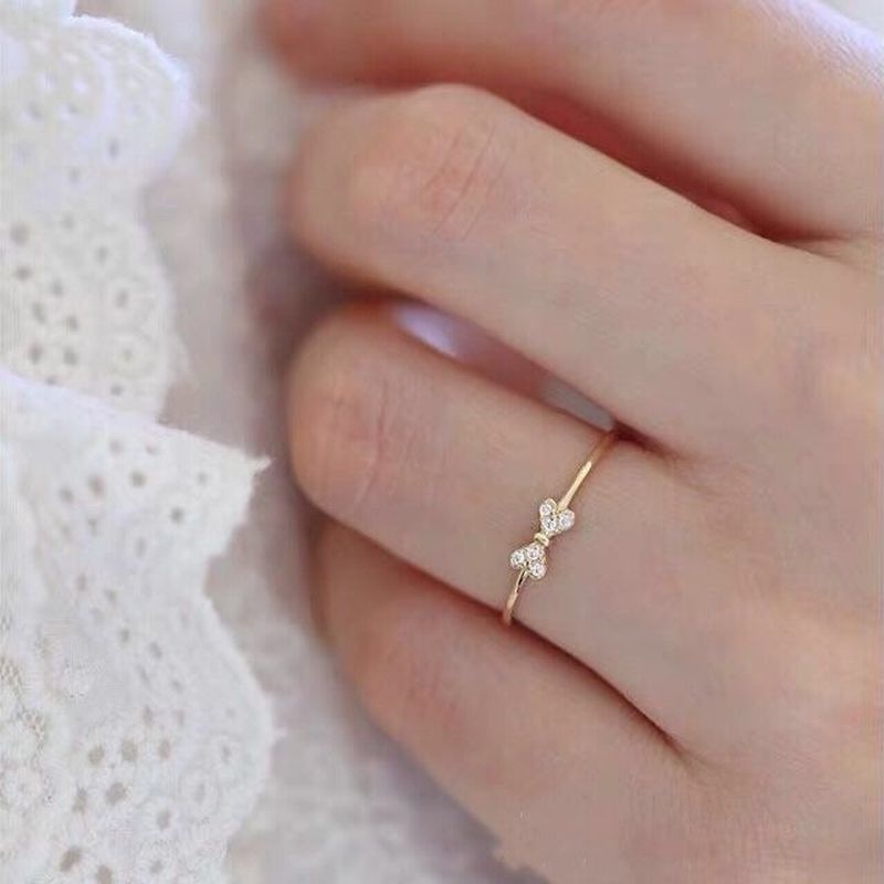 Cincin Jari Telunjuk 925 Sterling Silver Desain Kupu-Kupu Untuk Wanita