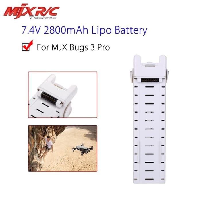 MNB085 Baterai Mjx Bugs 3 Pro 7.4V 2800 mAh Li-po Original B3 Pro